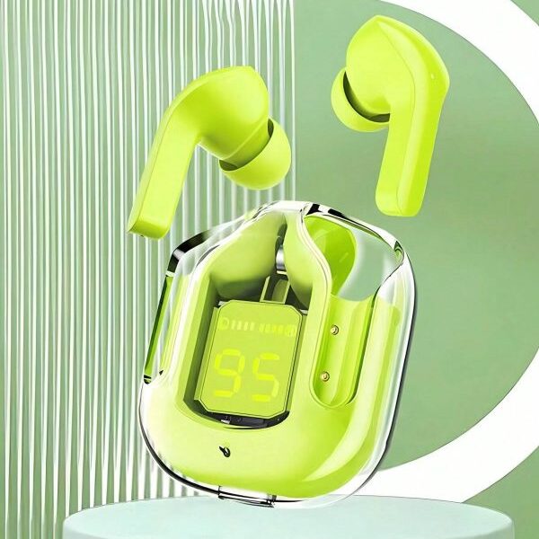 Air31 Wireless Earbuds Transparent Body with Pouch
