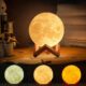 16-in-1 LED Moon Light Lamp with Stand – 15cm glowing 3D night lamp for bedroom and home decor