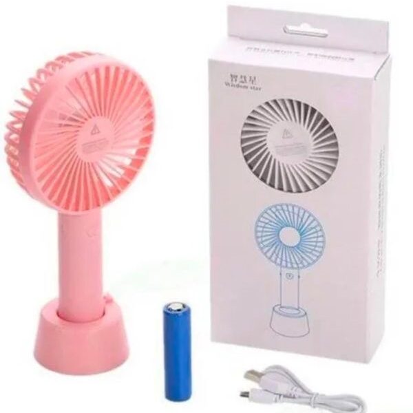 Portable USB Rechargeable Mini Fan – 3 Speed Cooling