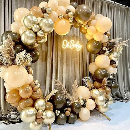 Coffee Brown Balloon Garland Kit for Party Decoration – 155 PCS