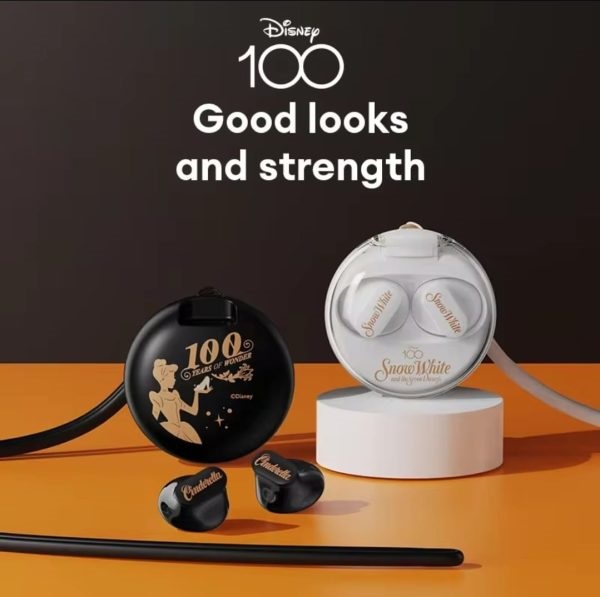 Disney QS-T1 Bluetooth 5.3 Wireless Earbuds with HiFi sound – compact in-ear headphones for gym, running, music & calls