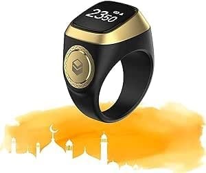 Smart Zikr Ring Islamic Digital Tasbeeh Counter for Muslims