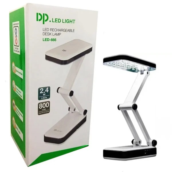 Portable Folding LED Desk Lamp with Adjustable Brightness – Travel-friendly Study Light
