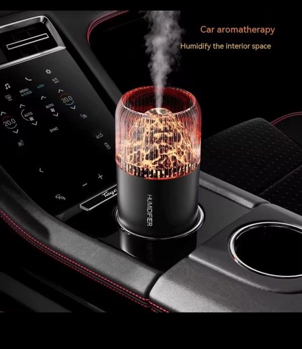 "Volcano USB Mini Air Humidifier – aroma diffuser with night light for car and home use"